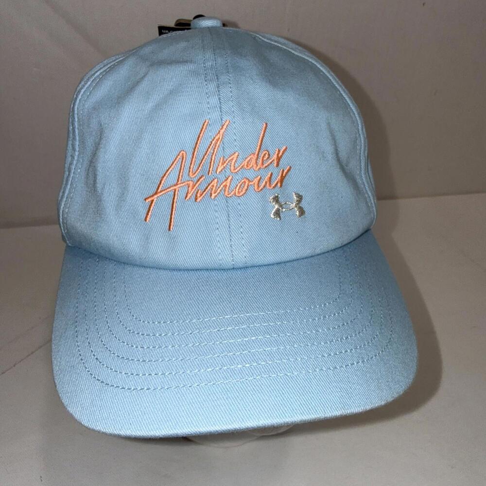 NEW Under Armour UA Golf Heat Gear Blue Glitter Cap Youth OSFM NWT Hat